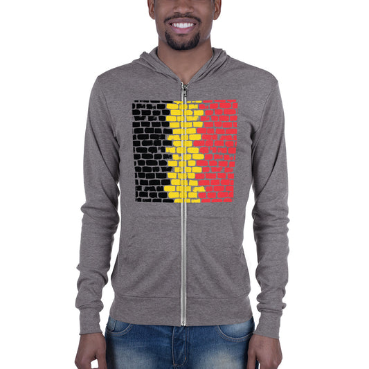 Belgie Pavé zip hoodie