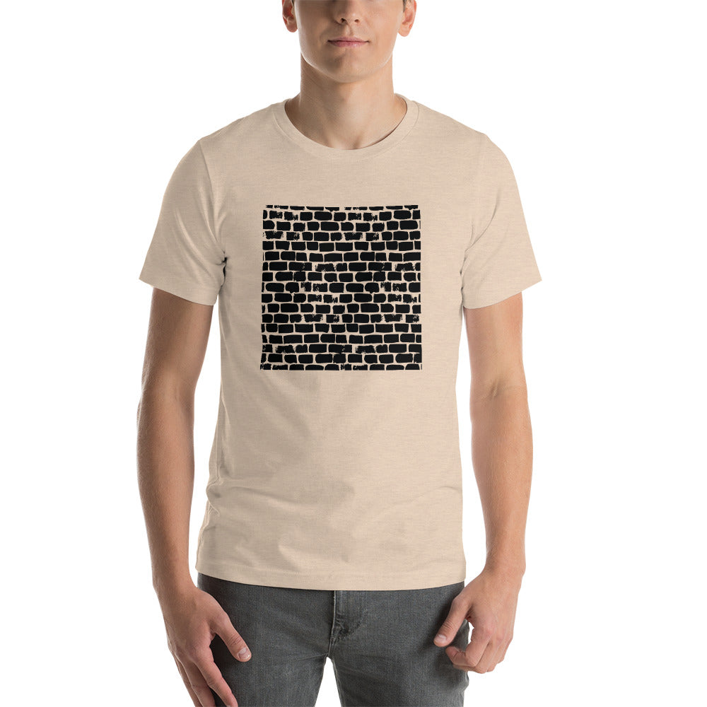 Black Pavé Short-Sleeve Unisex T-Shirt