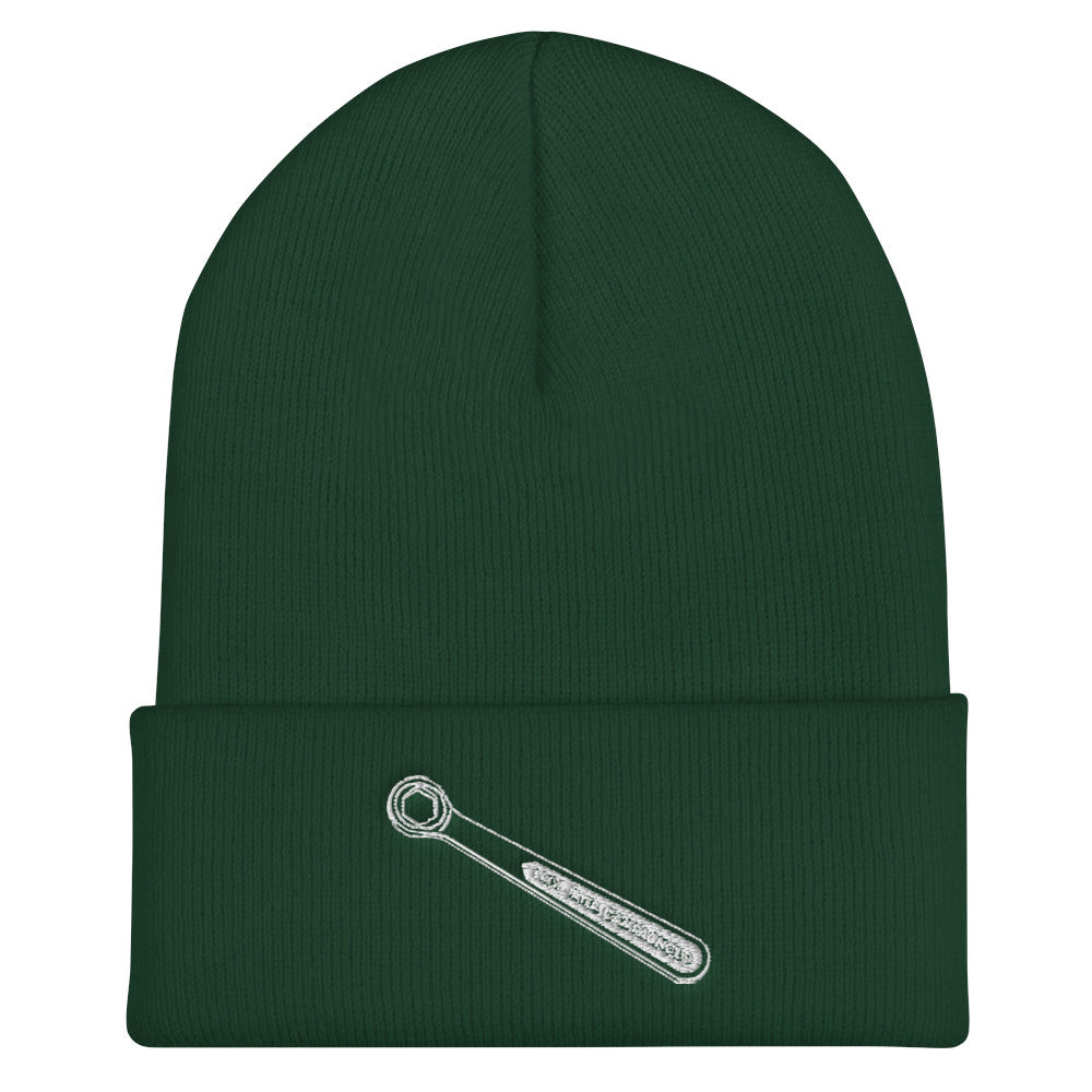 Peanut Butter Wrench Cuffed Beanie