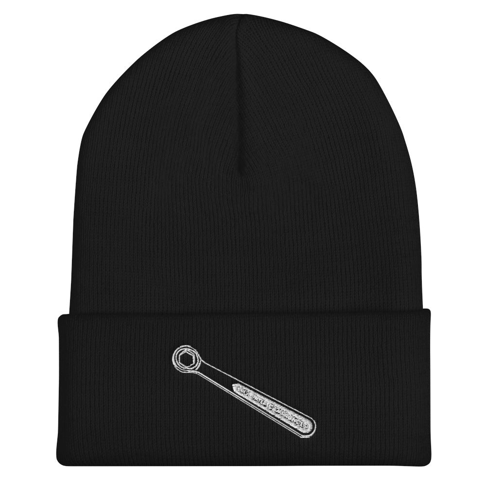 Peanut Butter Wrench Cuffed Beanie